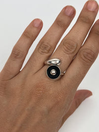 Modernist Sterling Silver Bypass Ring