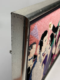 Vintage Needlepoint Party Scene