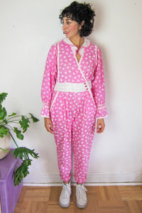 Jeanne Marc Criss-Cross Jumpsuit