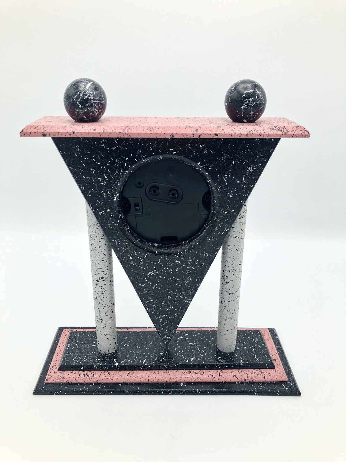 Vintage 90s Postmodern Speckled Clock