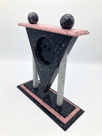 Vintage 90s Postmodern Speckled Clock