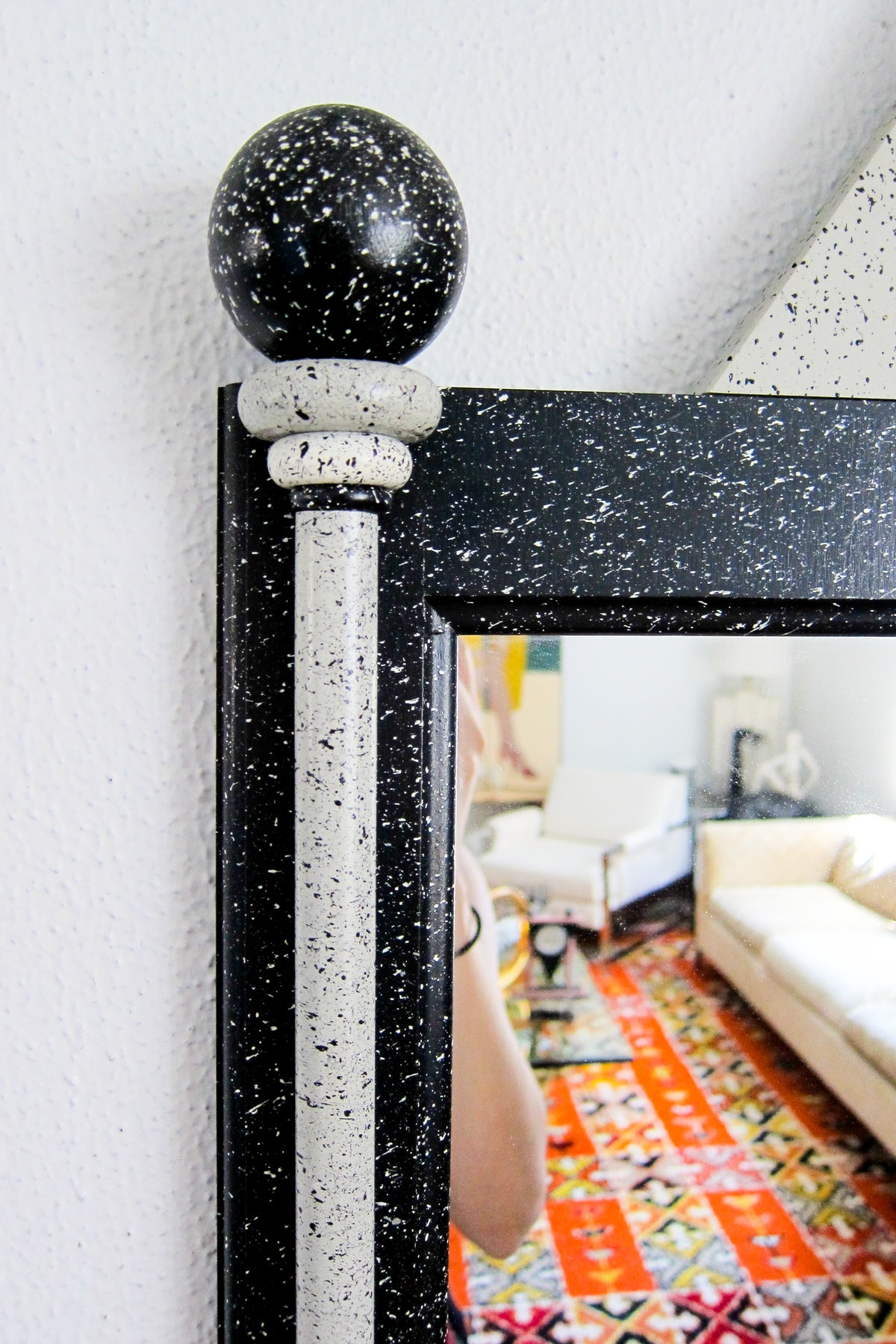 Postmodern Speckled Wall Mirror
