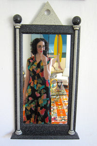 Postmodern Speckled Wall Mirror