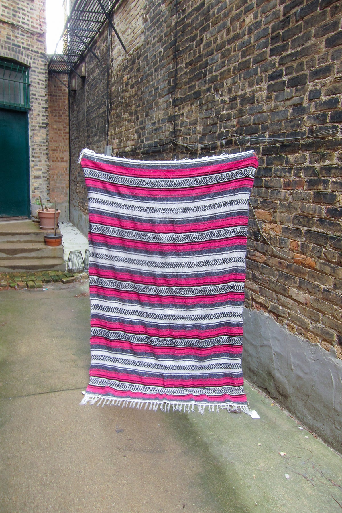 vintage mexican southwestern blanket