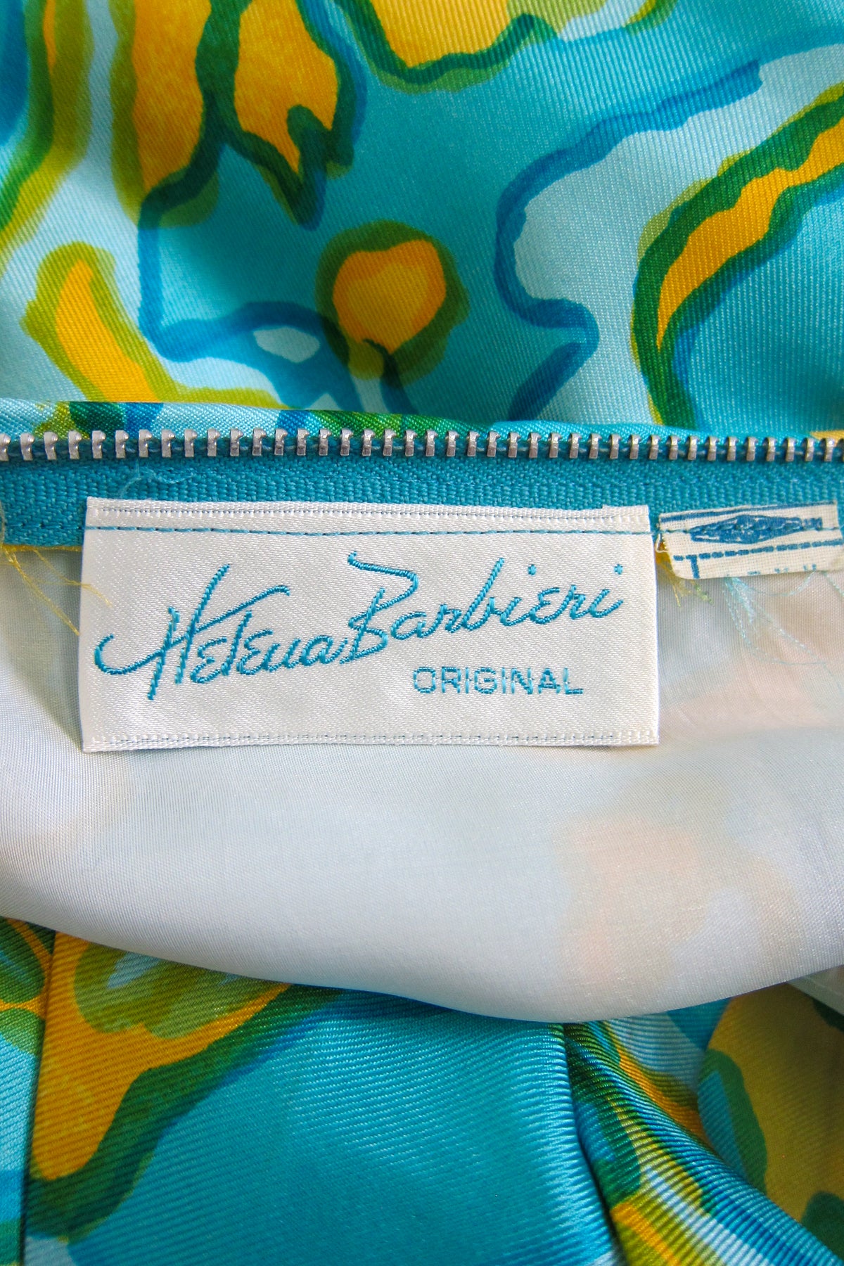 Vintage 1960s Silk Evening Gown & Shawl by Helena Barbieri