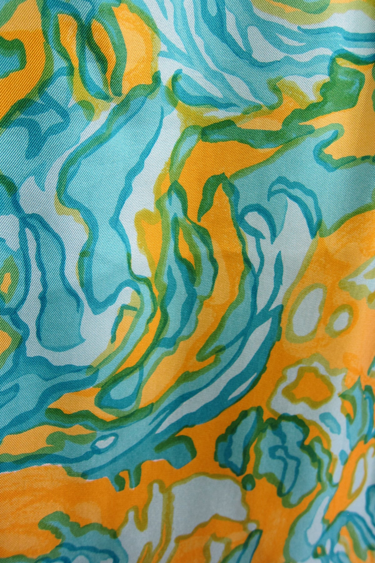 Vintage 1960s Silk Evening Gown & Shawl by Helena Barbieri