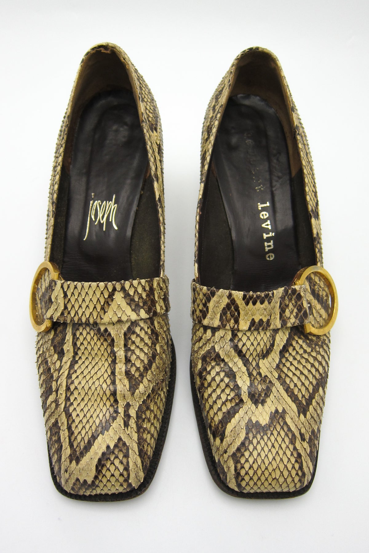 Vintage 1960s Snakeskin Pumps by Herbert Levine