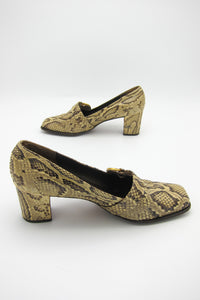 Vintage 1960s Snakeskin Pumps by Herbert Levine
