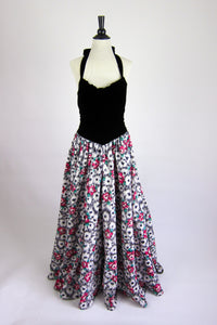 Vintage 1960s Kay Selig Halter Evening Gown