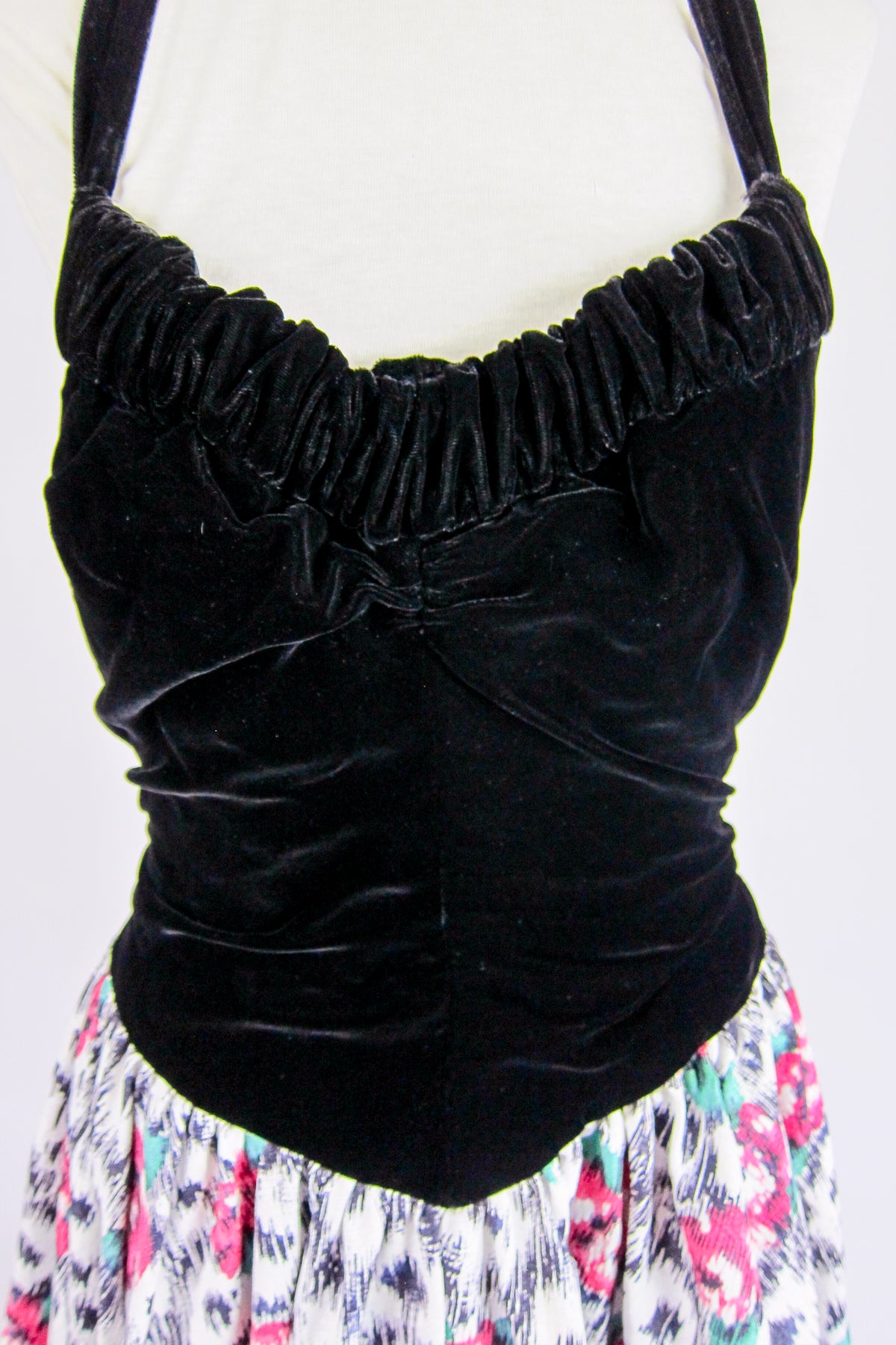 Vintage 1960s Kay Selig Halter Evening Gown