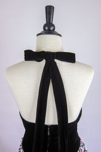 Vintage 1960s Kay Selig Halter Evening Gown