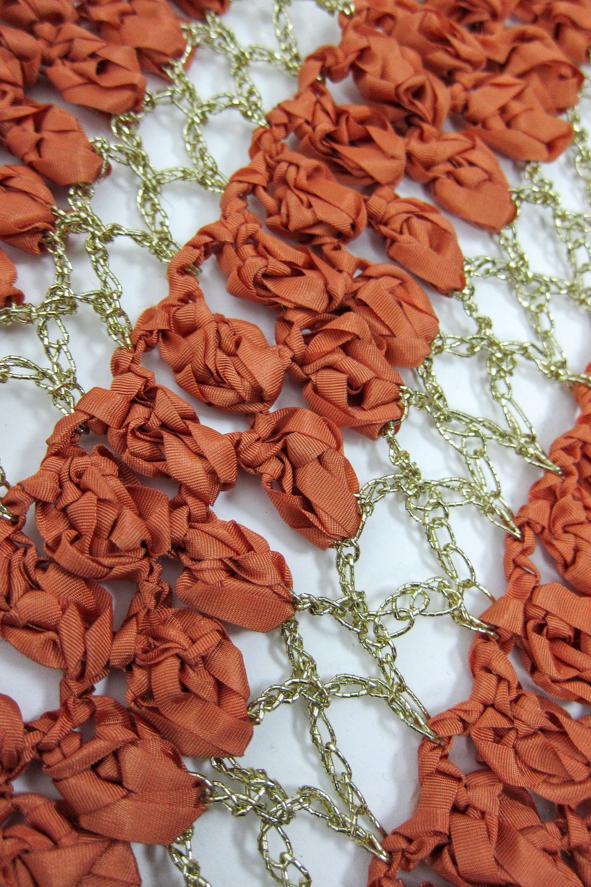 Rare 60s Ribbon Knit Shawl