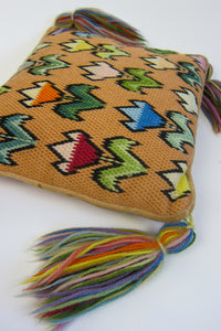 Vintage 1960s Tulip Needlepoint Pillow