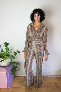 Rare Diane Von Furstenburg Snake Print Set