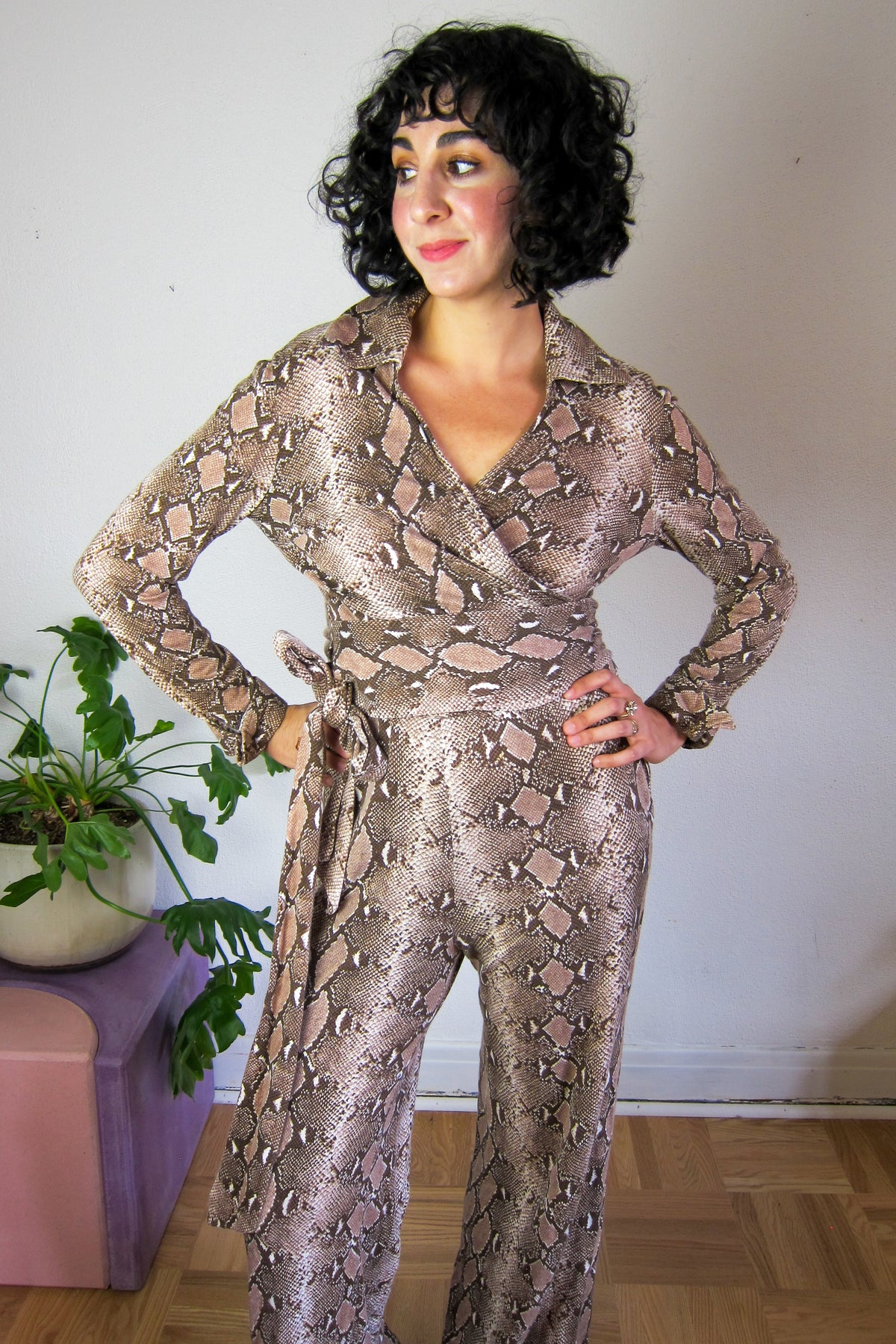 Rare Diane Von Furstenburg Snake Print Set