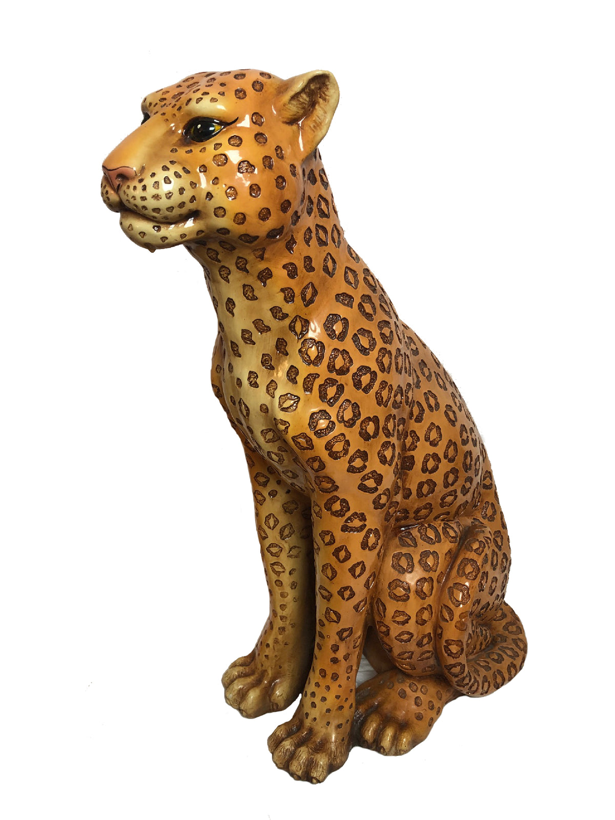 Vintage 1970s Marwal Large Leopard Sculpture