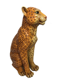 Vintage 1970s Marwal Large Leopard Sculpture