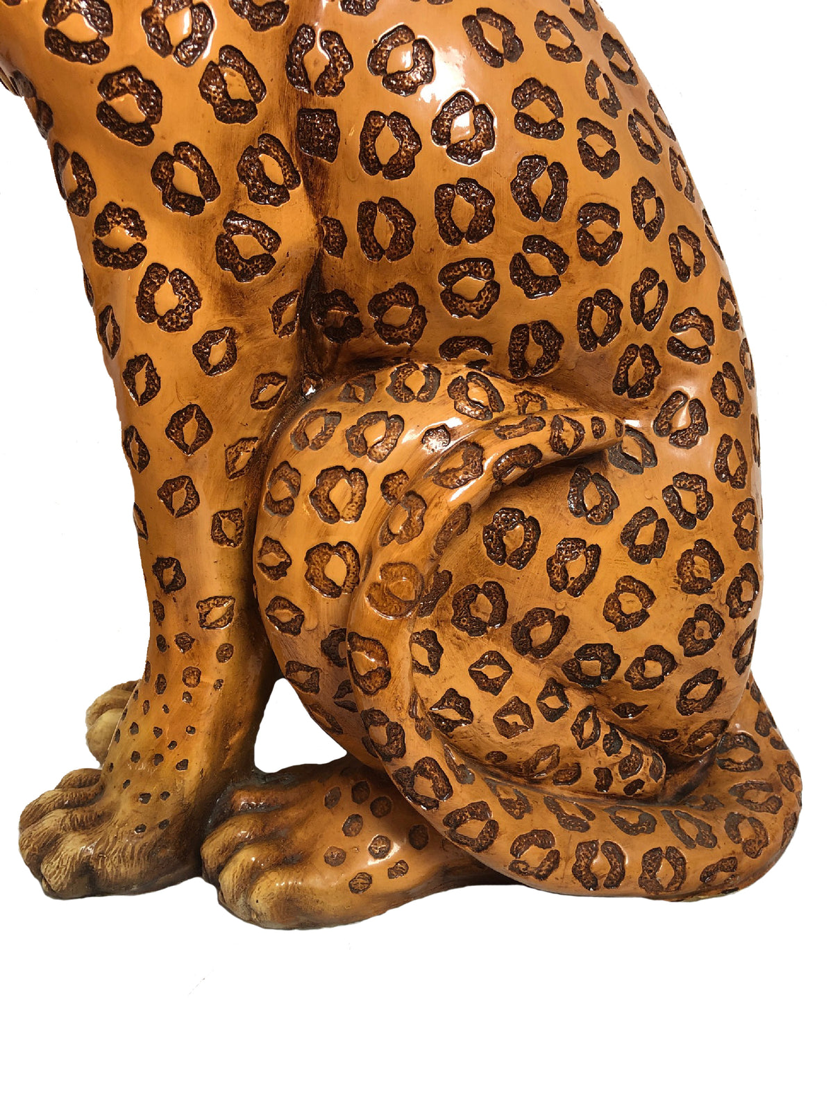 Vintage 1970s Marwal Large Leopard Sculpture