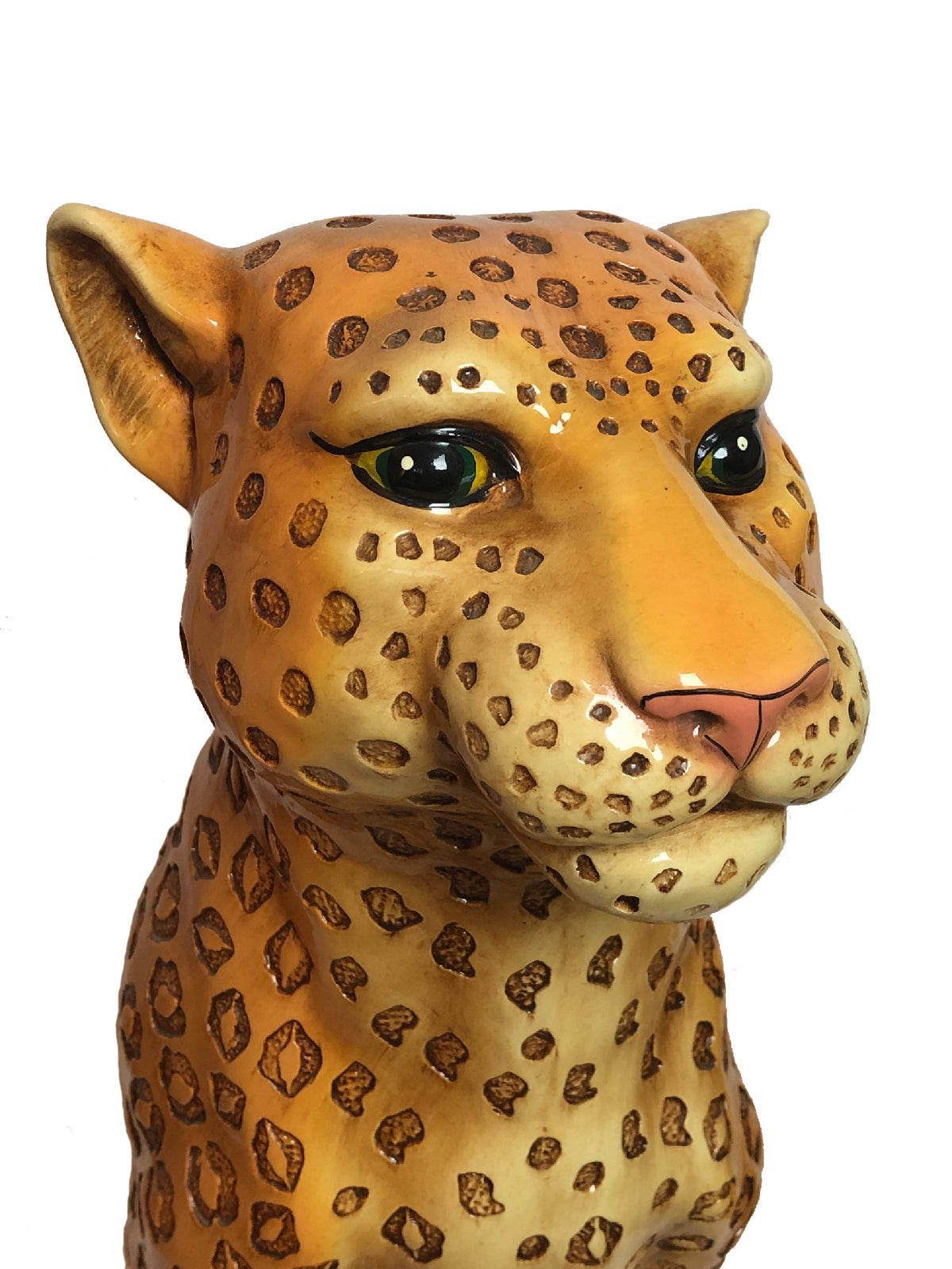 Vintage 1970s Marwal Large Leopard Sculpture