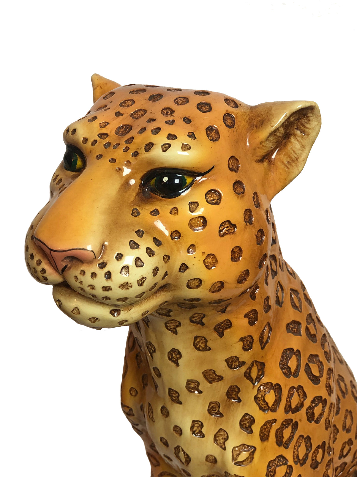 Vintage 1970s Marwal Large Leopard Sculpture