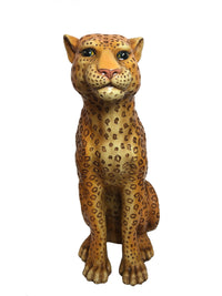 Vintage 1970s Marwal Large Leopard Sculpture