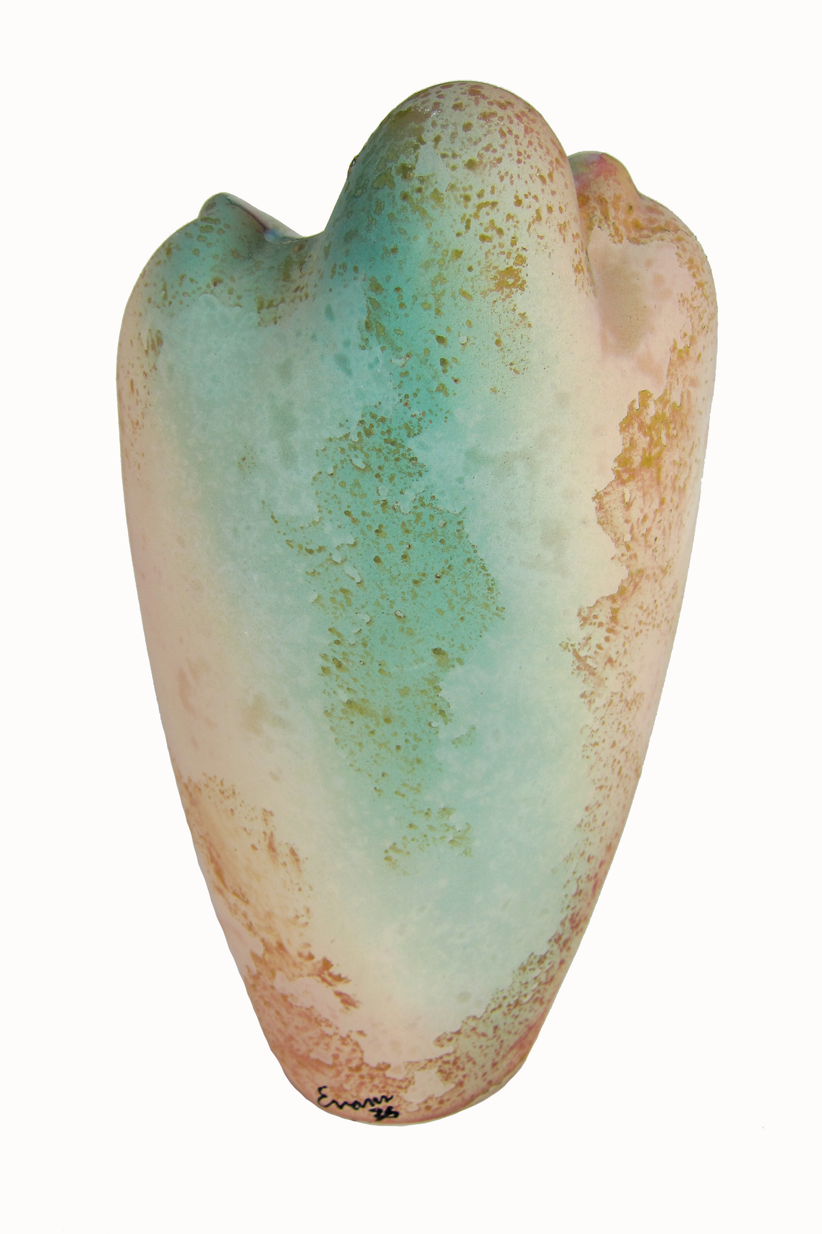 Vintage Tony Evans Raku Sculpture / Vessel