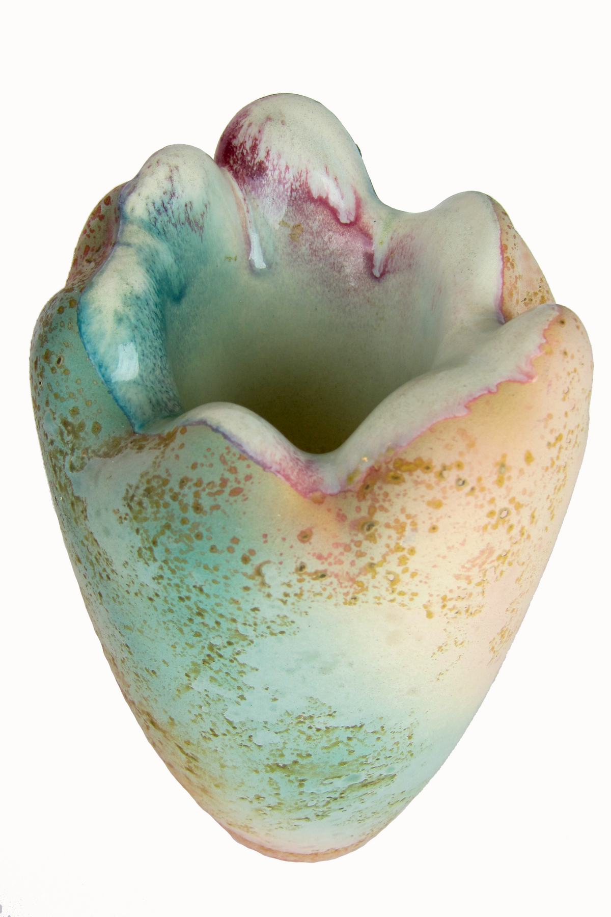 Vintage Tony Evans Raku Sculpture / Vessel