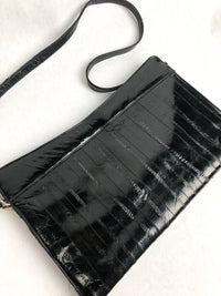 Vintage Black Eel Skin Bag