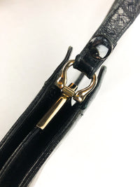Vintage Black Eel Skin Bag