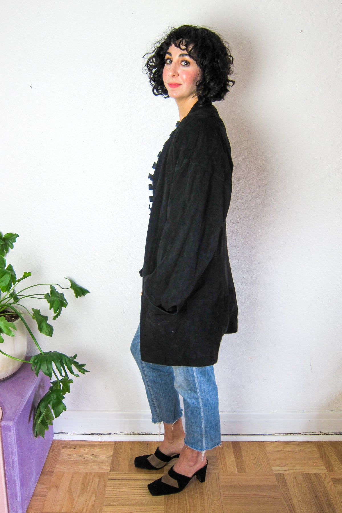 Slouchy 80s Suede Jacket
