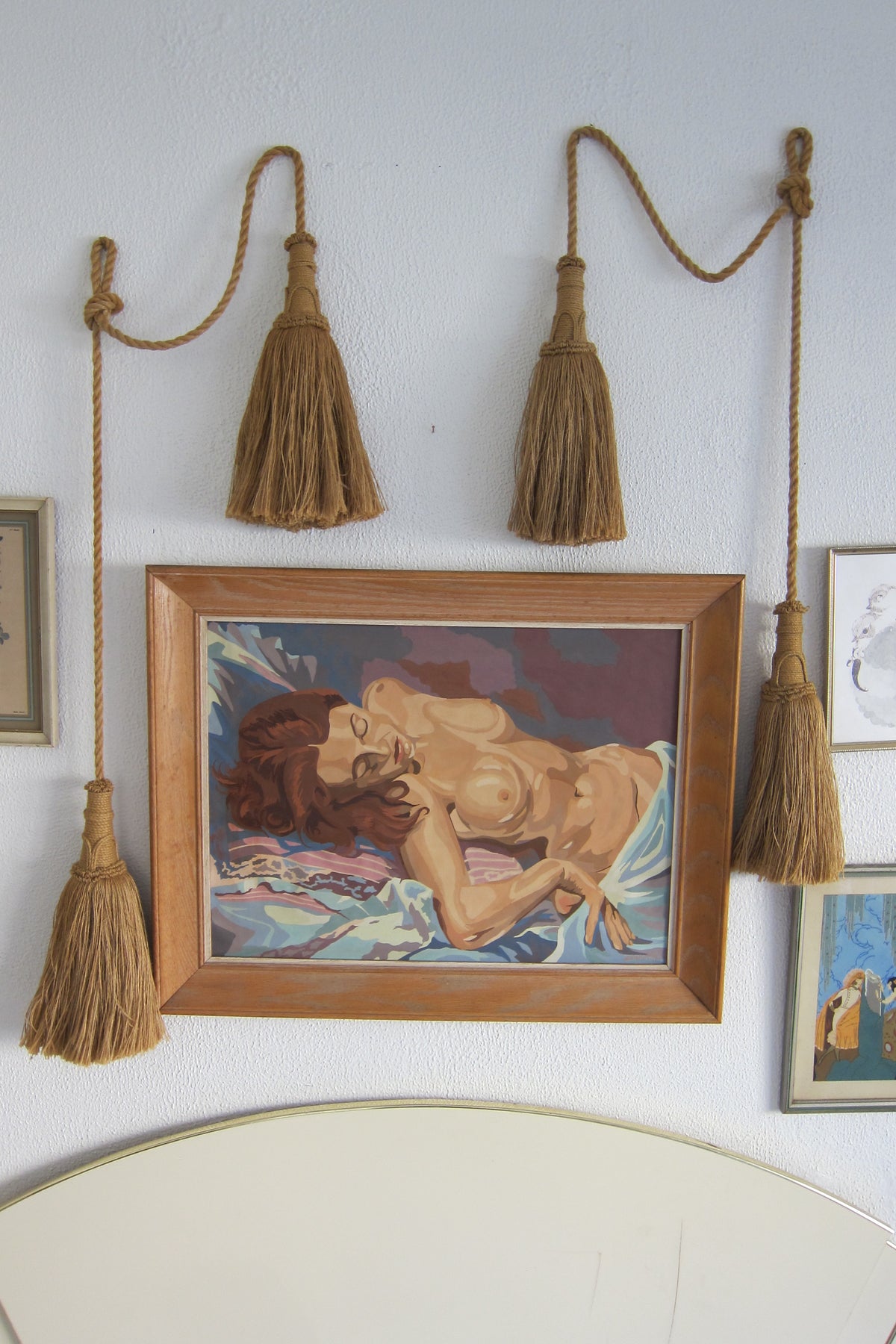 Vintage Handmade Jute Double Tassel