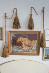 Vintage Handmade Jute Double Tassel