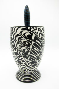 Postmodern Ceramic Lidded Jar