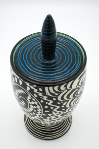 Postmodern Ceramic Lidded Jar
