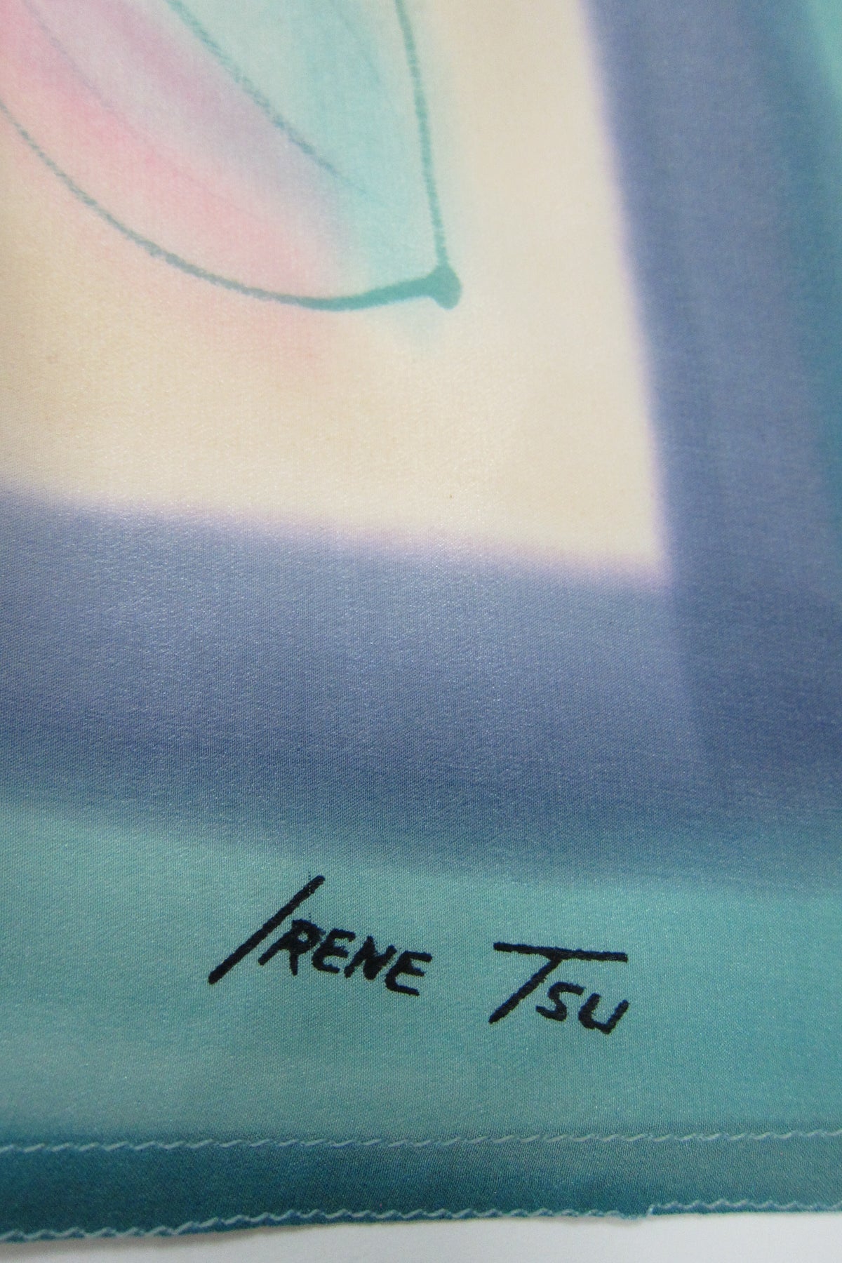 Irene Tsu Hand-Painted Silk Dress