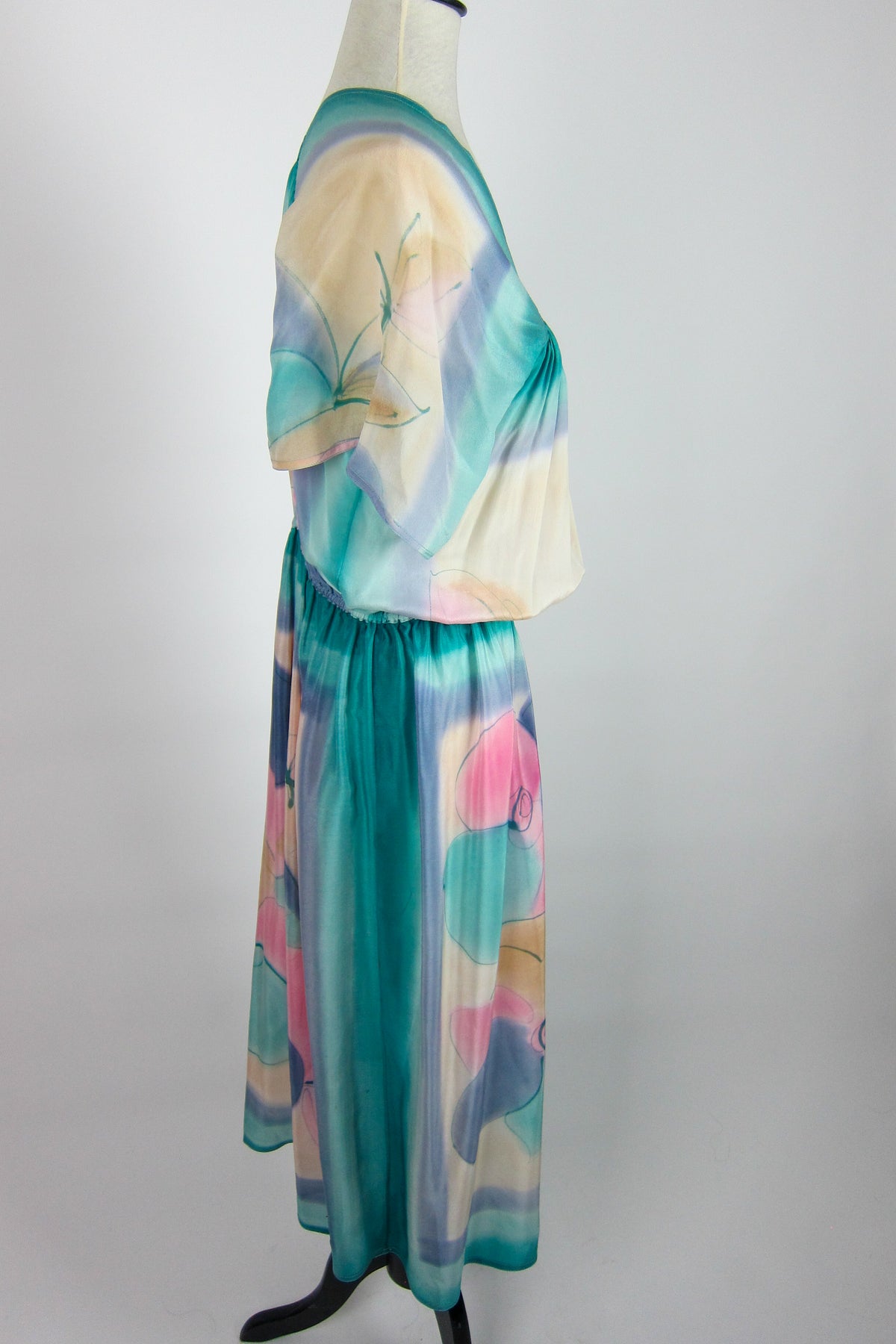 Irene Tsu Hand-Painted Silk Dress