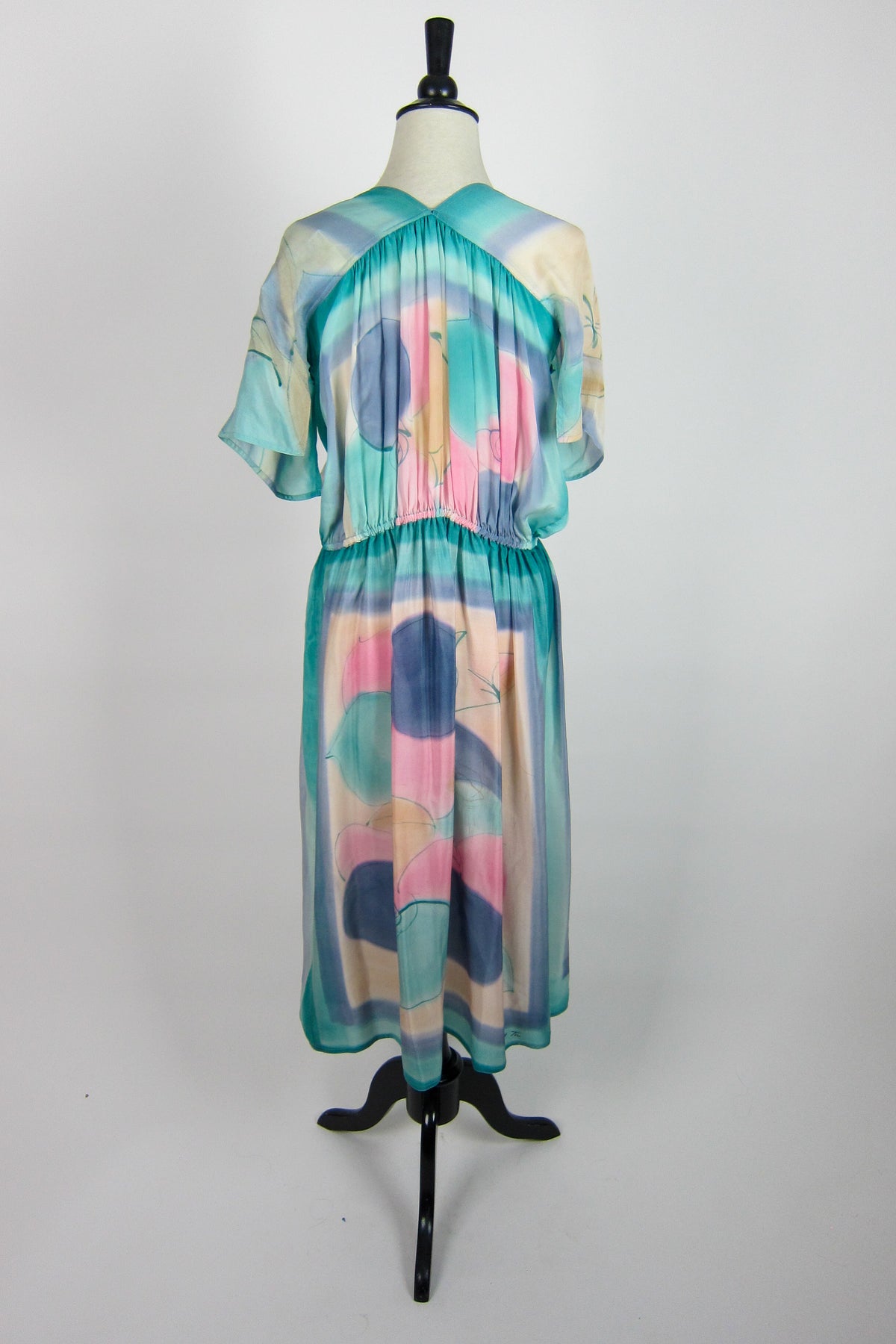 Irene Tsu Hand-Painted Silk Dress