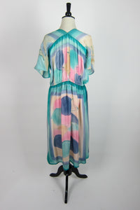 Irene Tsu Hand-Painted Silk Dress