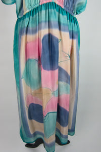 Irene Tsu Hand-Painted Silk Dress