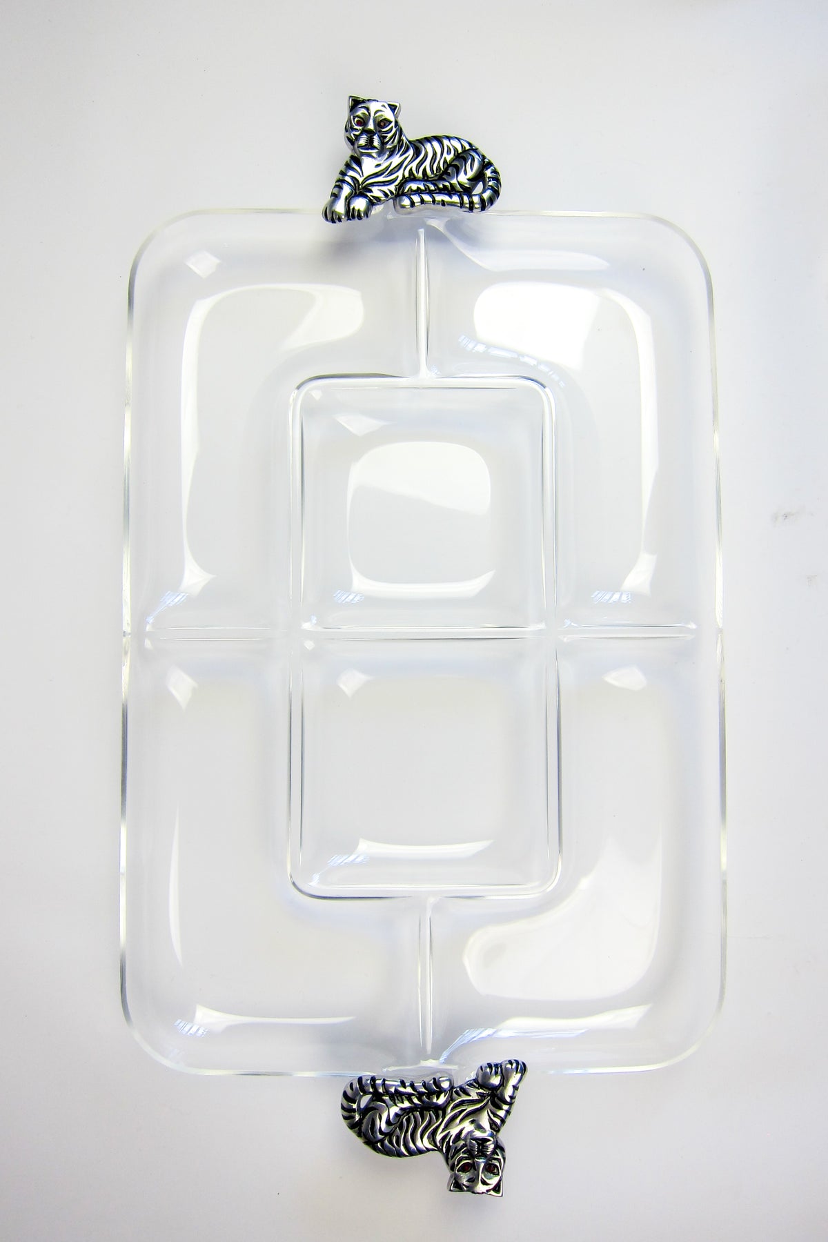 Vintage Arthur Court for Grainware Tiger Handle Tray