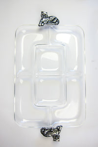 Vintage Arthur Court for Grainware Tiger Handle Tray