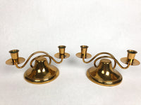 Vintage Mid-Century Bronze Candle Holders