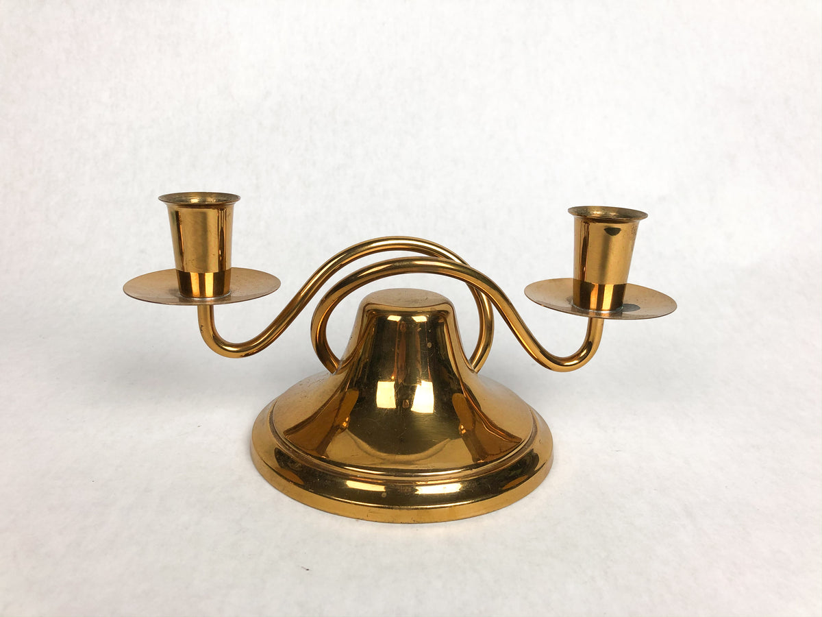 Vintage Mid-Century Bronze Candle Holders