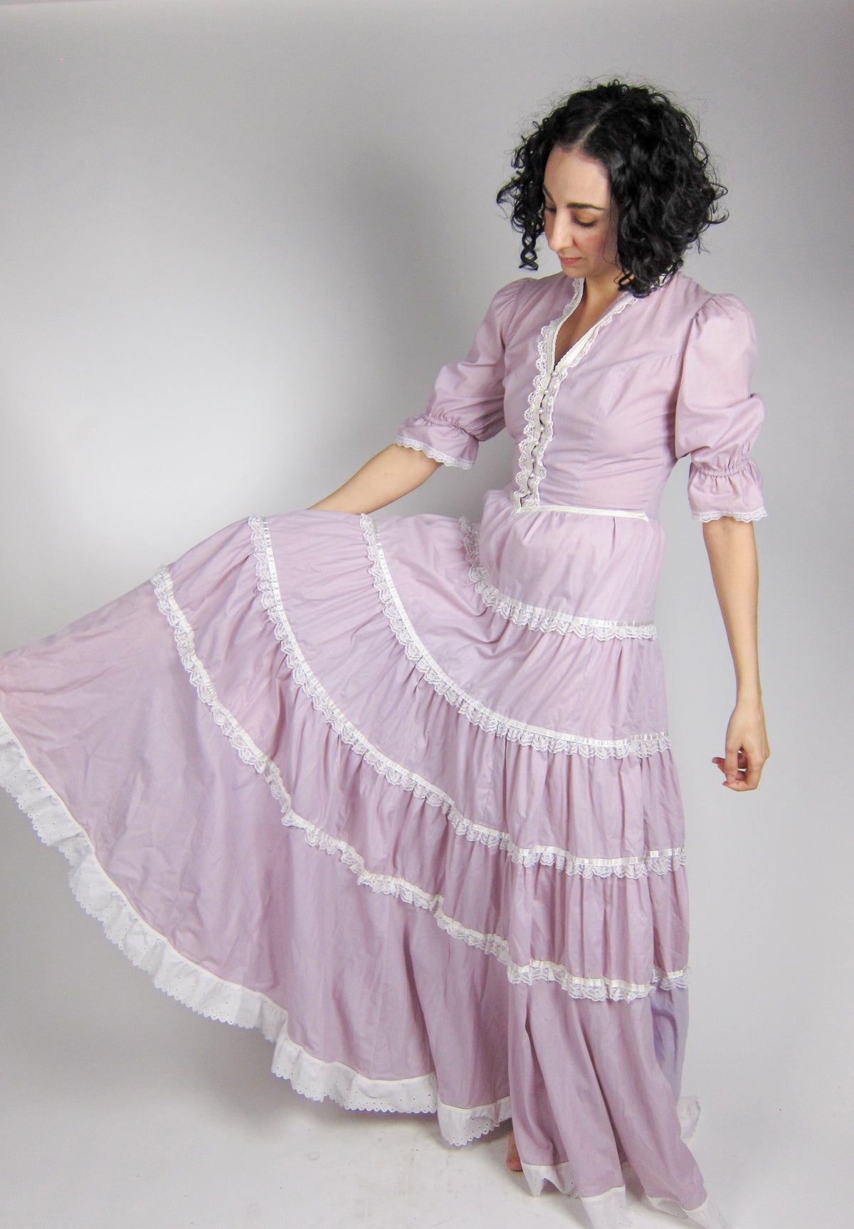 Vintage Gunne Sax Purple Prairie Dress