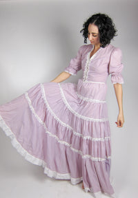 Vintage Gunne Sax Purple Prairie Dress