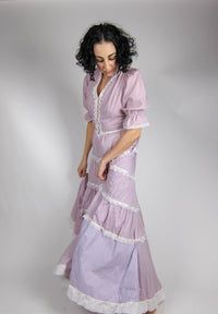 Vintage Gunne Sax Purple Prairie Dress
