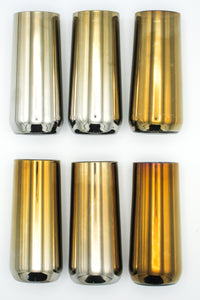 Vintage Silvered Glass Shot Glasses