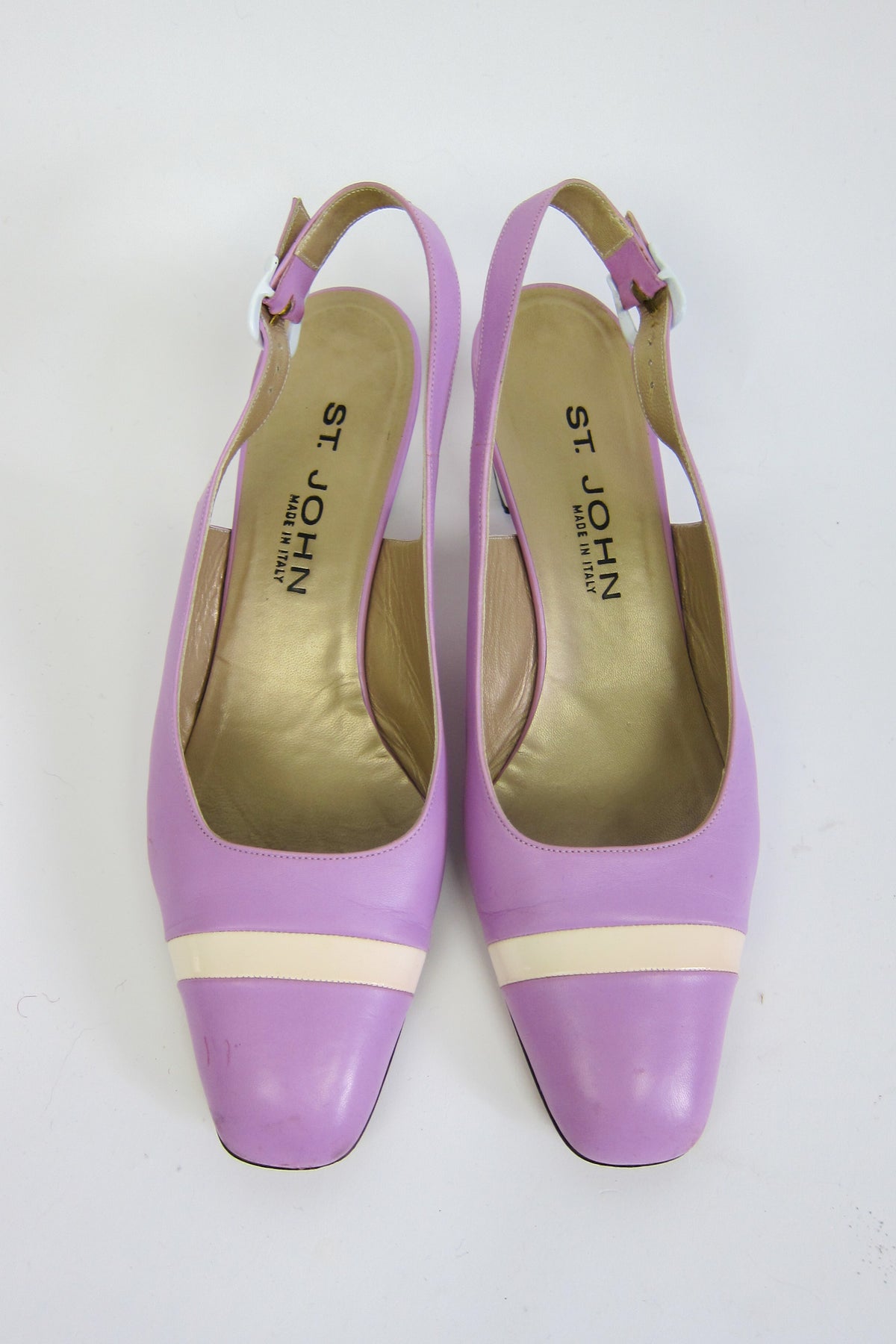 Lilac Leather Pumps by St. John