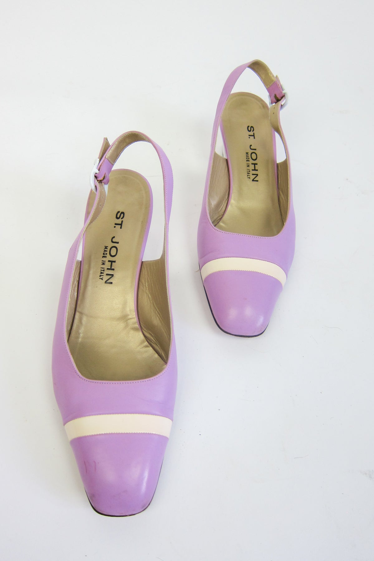 Lilac Leather Pumps by St. John