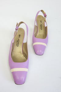 Lilac Leather Pumps by St. John